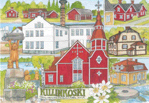 Marjaliisa Pitkäranta: Исторические строения в Киллинкоски (открытка)